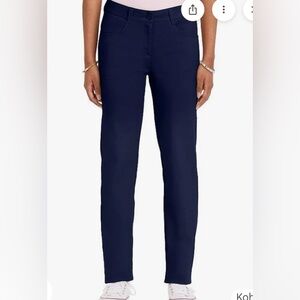 IZOD Navy Twill Pants Juniors Size 5 Stretch Skinny Approved Schoolwear